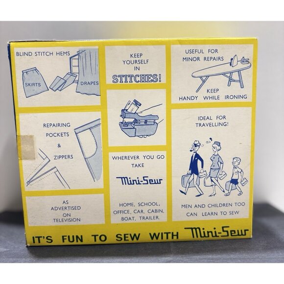 Mini-Sew Hand-Operated Sewing Machine – New in Box – 1960s Vintage - Picture 3 of 6